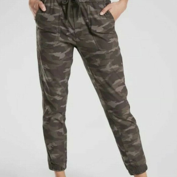 Athleta Camo Jogger Pants - Green and Brown - Picture 7 of 7